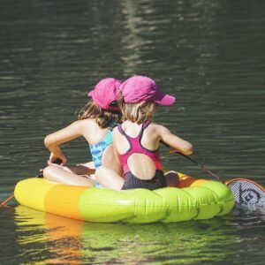 children, to bathe, water, fun, to play, float air mattress, summer, bathing lake, nature, cooling down, refreshing, refresh, natural swimming lake, wet, children, children, children, children, children, cooling down, refresh